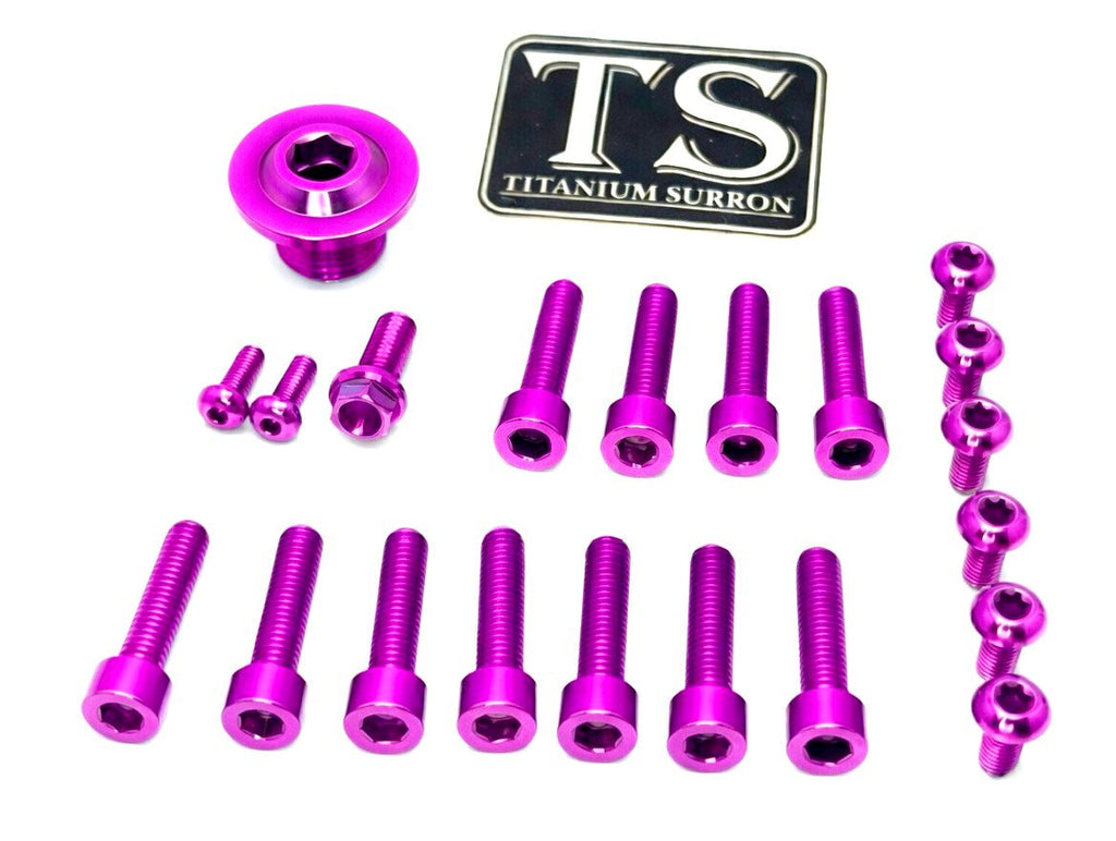 Titanium Surron Ultra Bee OEM Fork Bolt Kit Titanium Surron