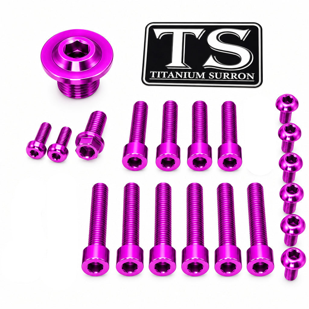 Titanium Surron Ultra Bee OEM Fork Bolt Kit Titanium Surron