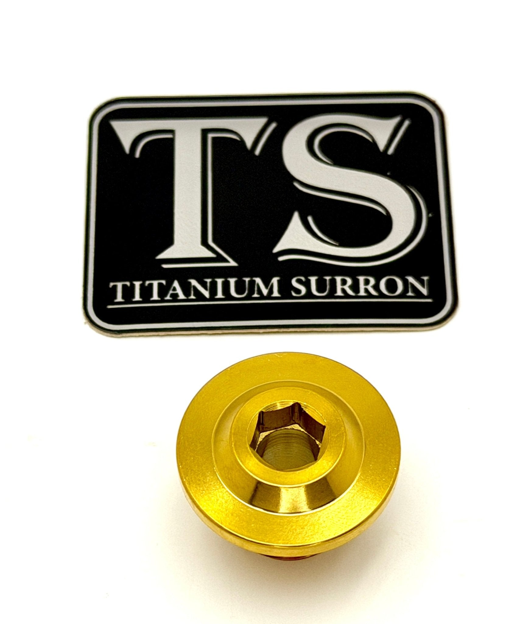 Titanium Surron Ultra Bee OEM KKE Fork Axle End-Bolt Titanium Surron