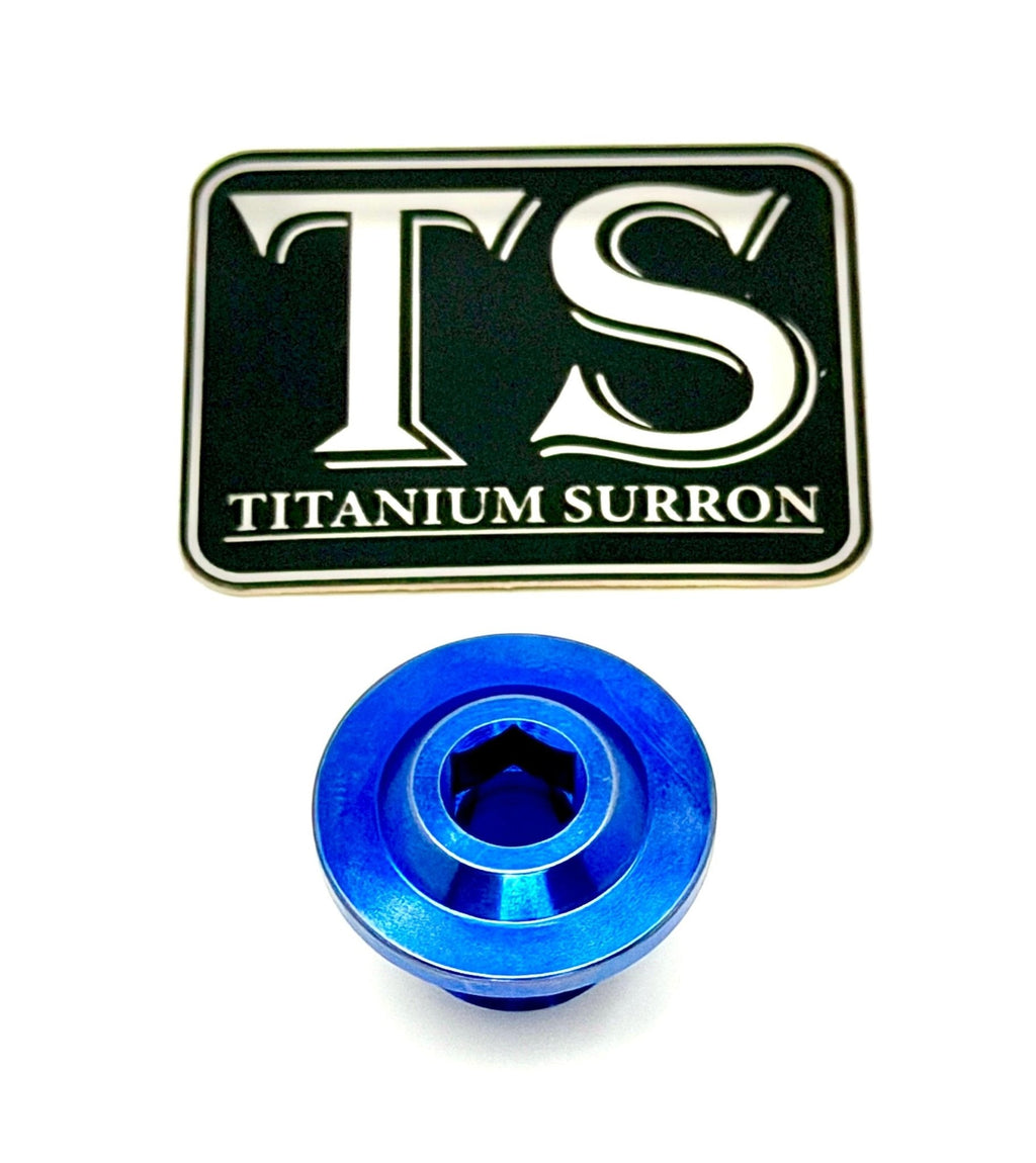 Titanium Surron Ultra Bee OEM KKE Fork Axle End-Bolt Titanium Surron