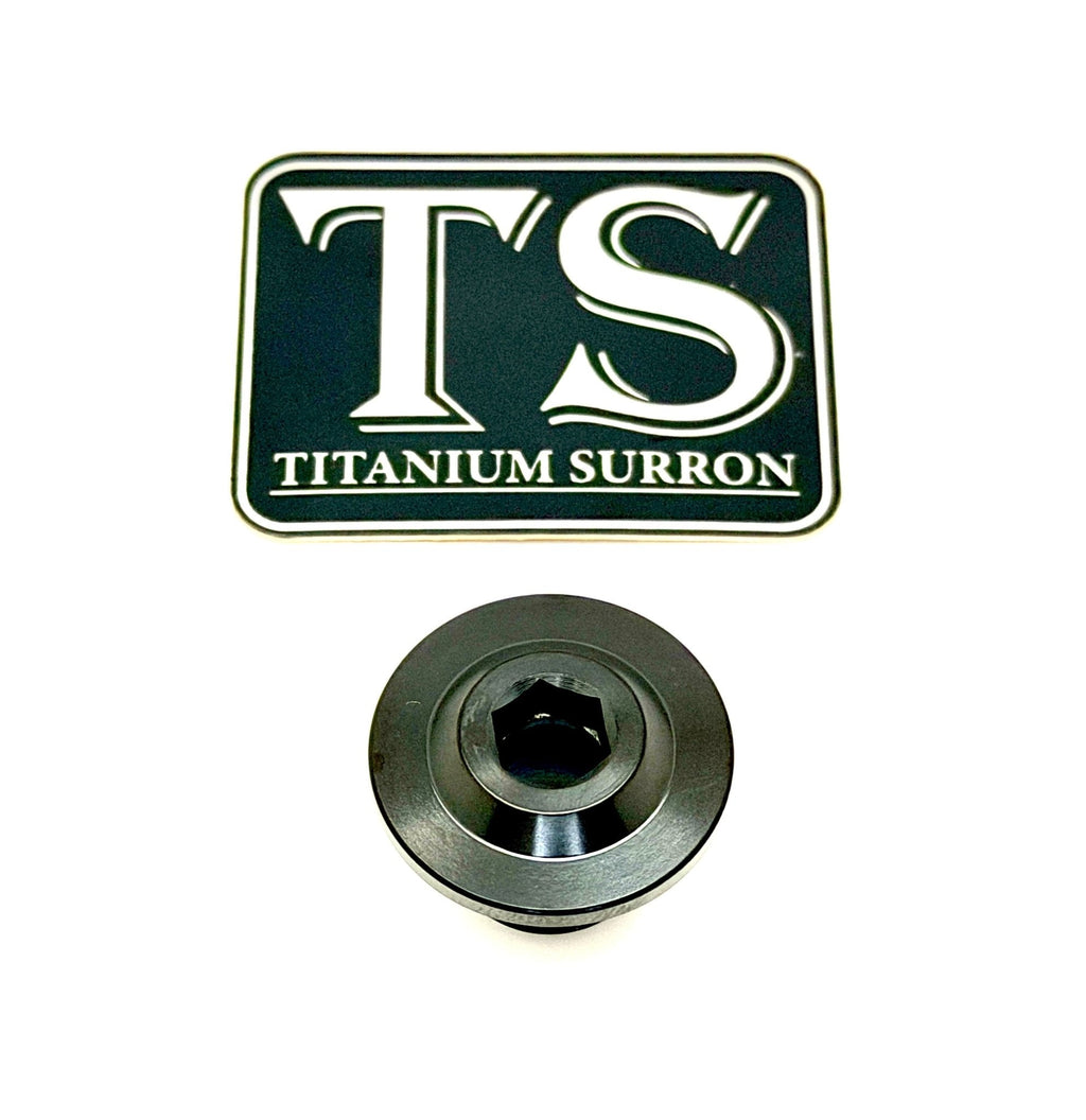 Titanium Surron Ultra Bee OEM KKE Fork Axle End-Bolt Titanium Surron