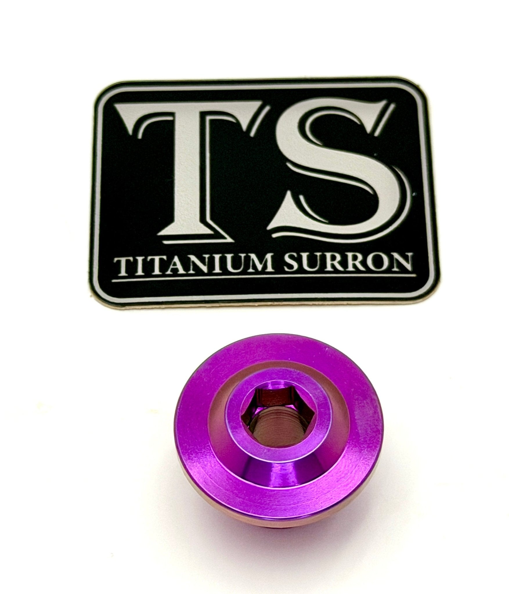 Titanium Surron Ultra Bee OEM KKE Fork Axle End-Bolt Titanium Surron