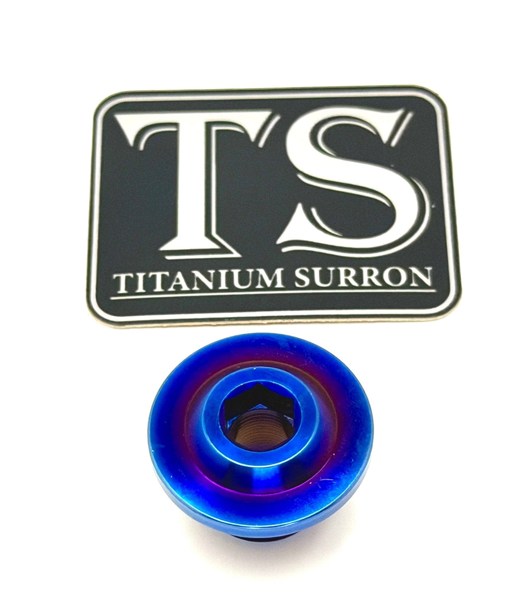 Titanium Surron Ultra Bee OEM KKE Fork Axle End-Bolt Titanium Surron