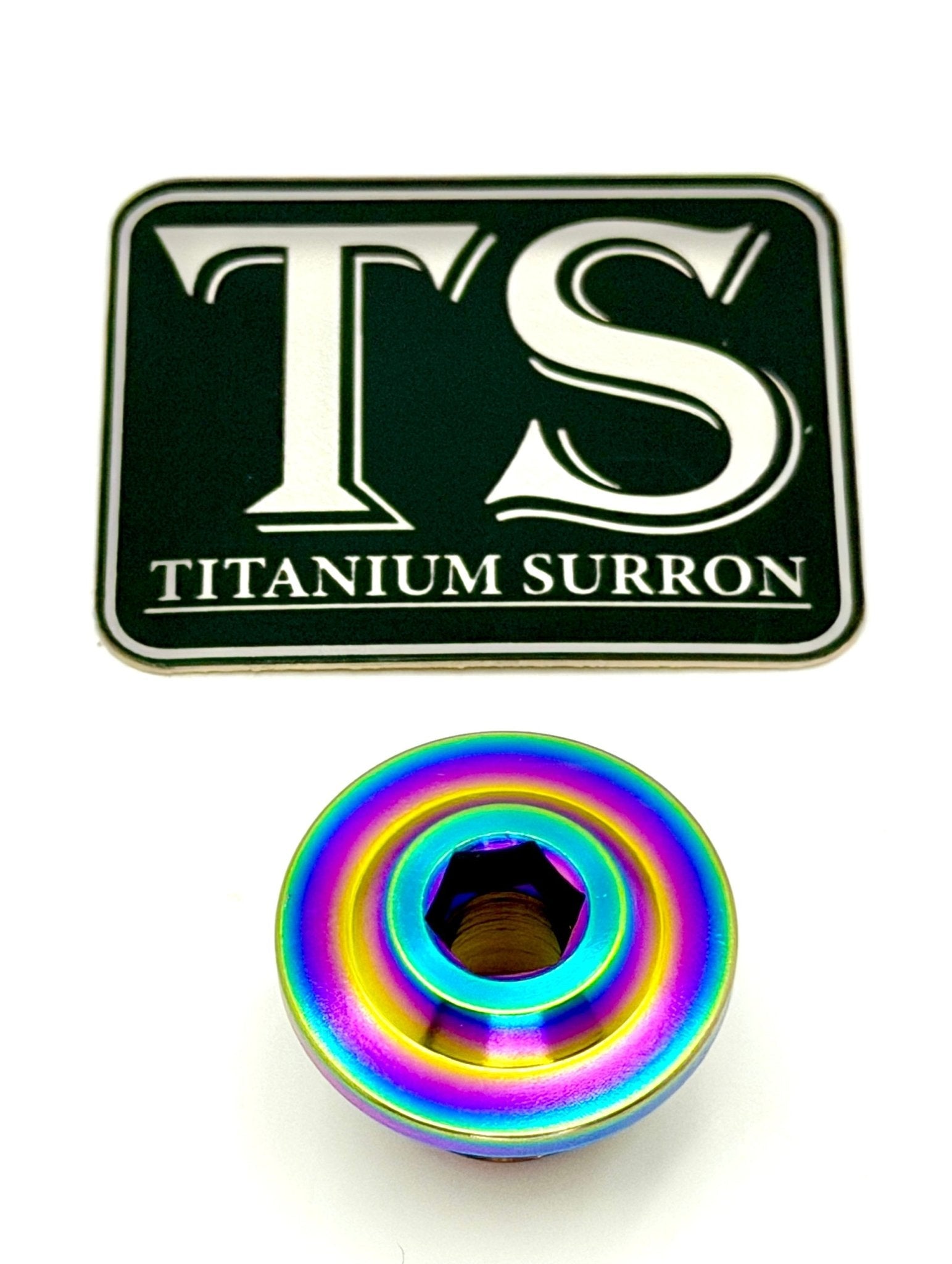 Titanium Surron Ultra Bee OEM KKE Fork Axle End-Bolt Titanium Surron
