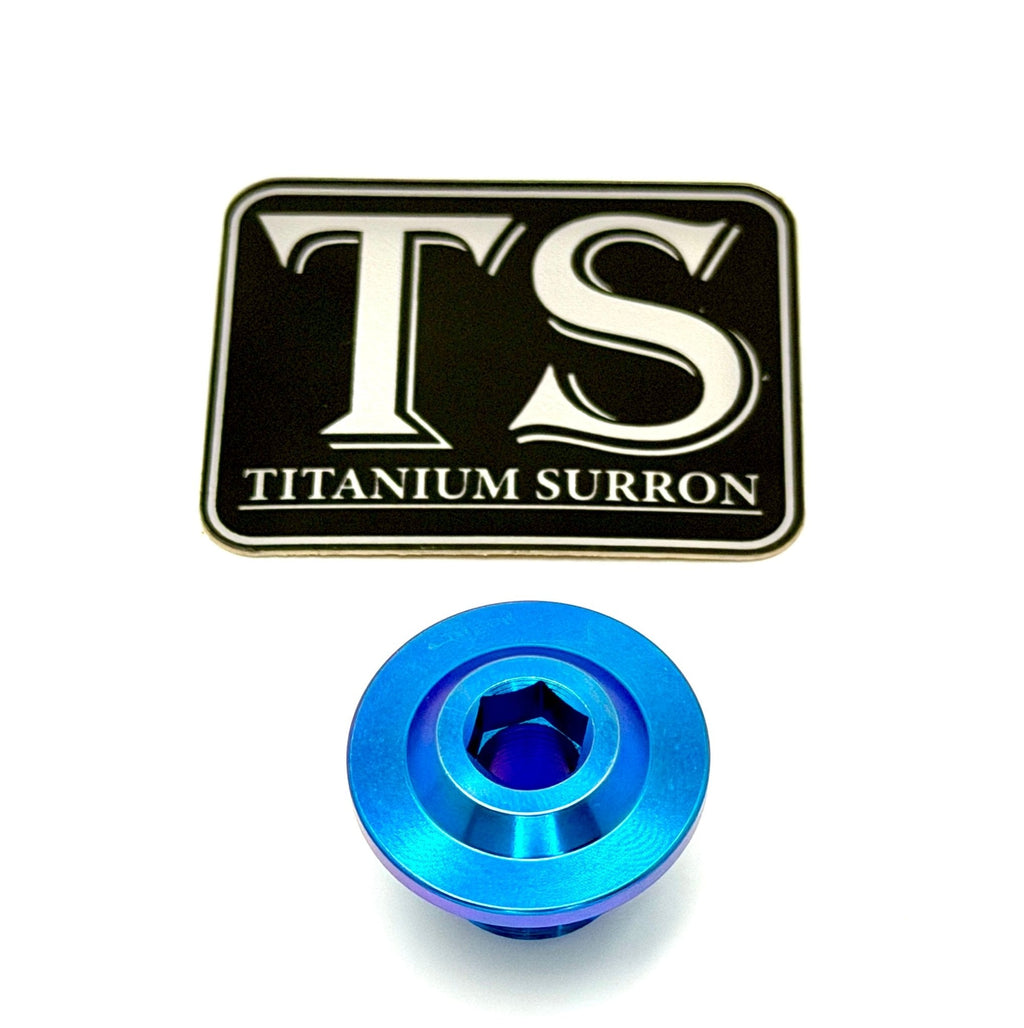 Titanium Surron Ultra Bee OEM KKE Fork Axle End-Bolt Titanium Surron