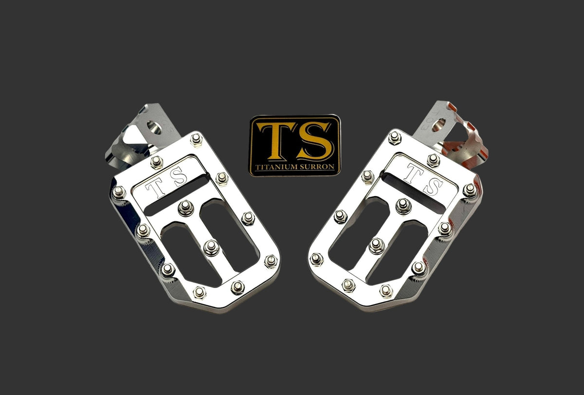 TS Custom Foot Pegs w/ Titanium Grips for Talaria and Altis Titanium Surron