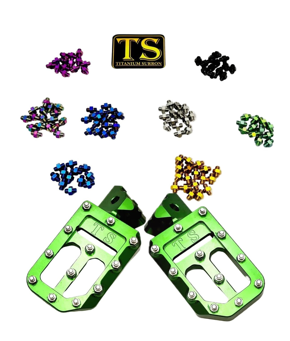 TS Custom Foot Pegs w/ Titanium Grips for Talaria and Altis Titanium Surron