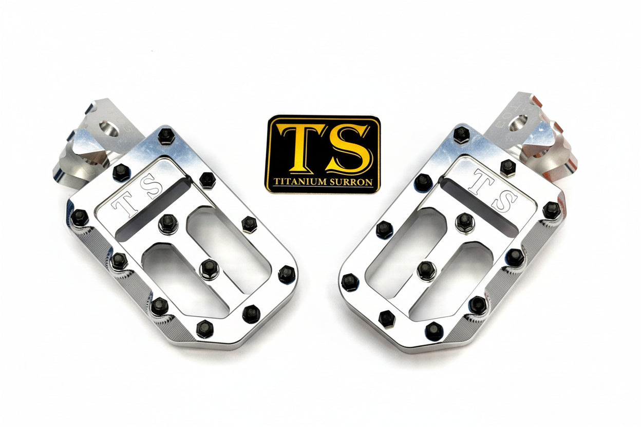 TS Custom Foot Pegs w/ Titanium Grips for Talaria and Altis Titanium Surron