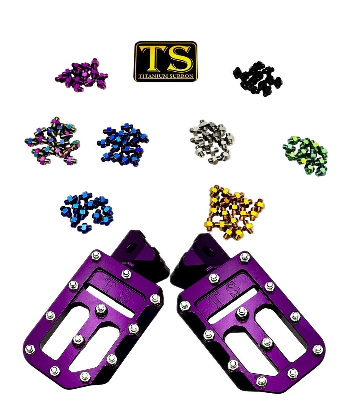 TS Custom Foot Pegs w/ Titanium Grips for Talaria and Altis Titanium Surron