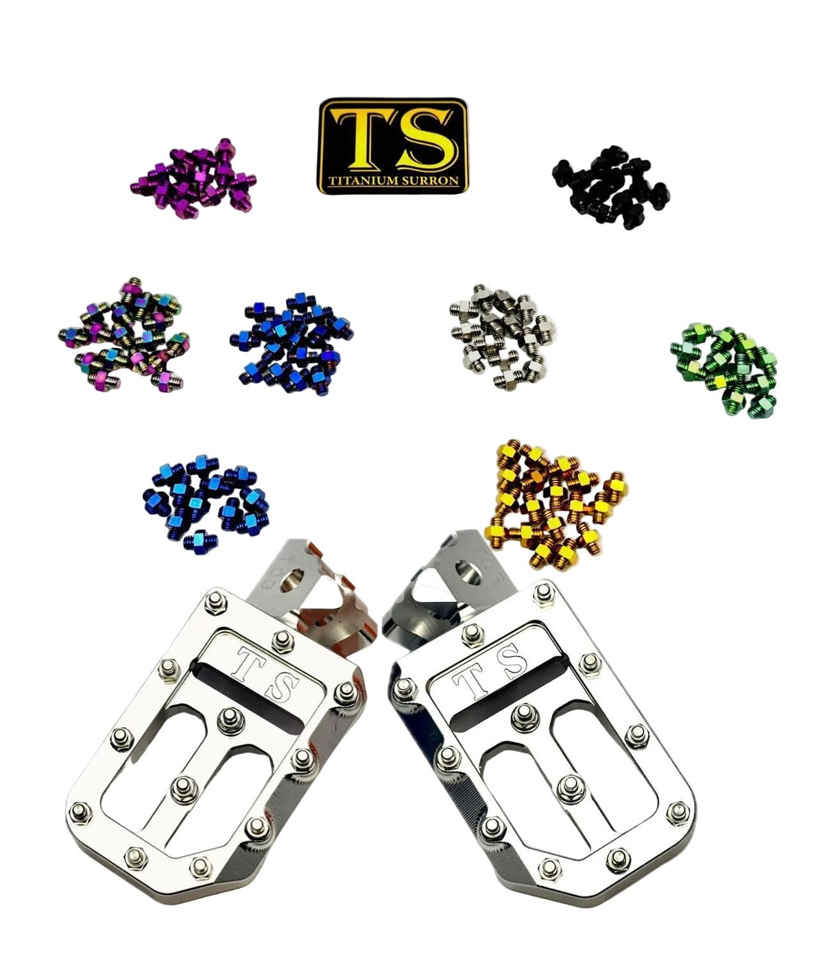 TS Custom Foot Pegs w/ Titanium Grips for Talaria and Altis Titanium Surron