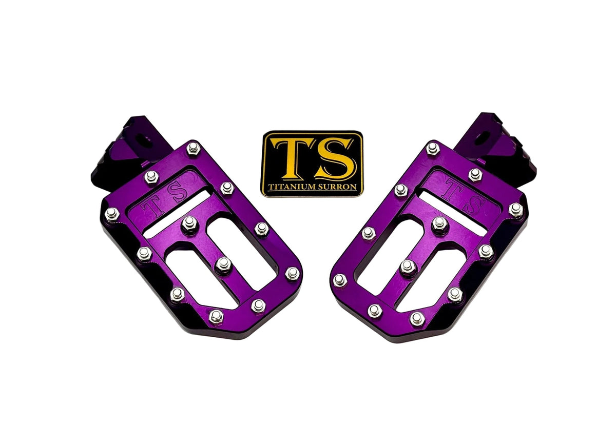 TS Custom Foot Pegs w/ Titanium Grips for Talaria and Altis Titanium Surron