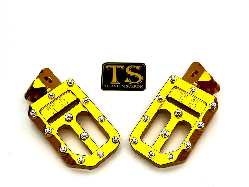 TS Custom Foot Pegs w/ Titanium Grips for Talaria and Altis Titanium Surron