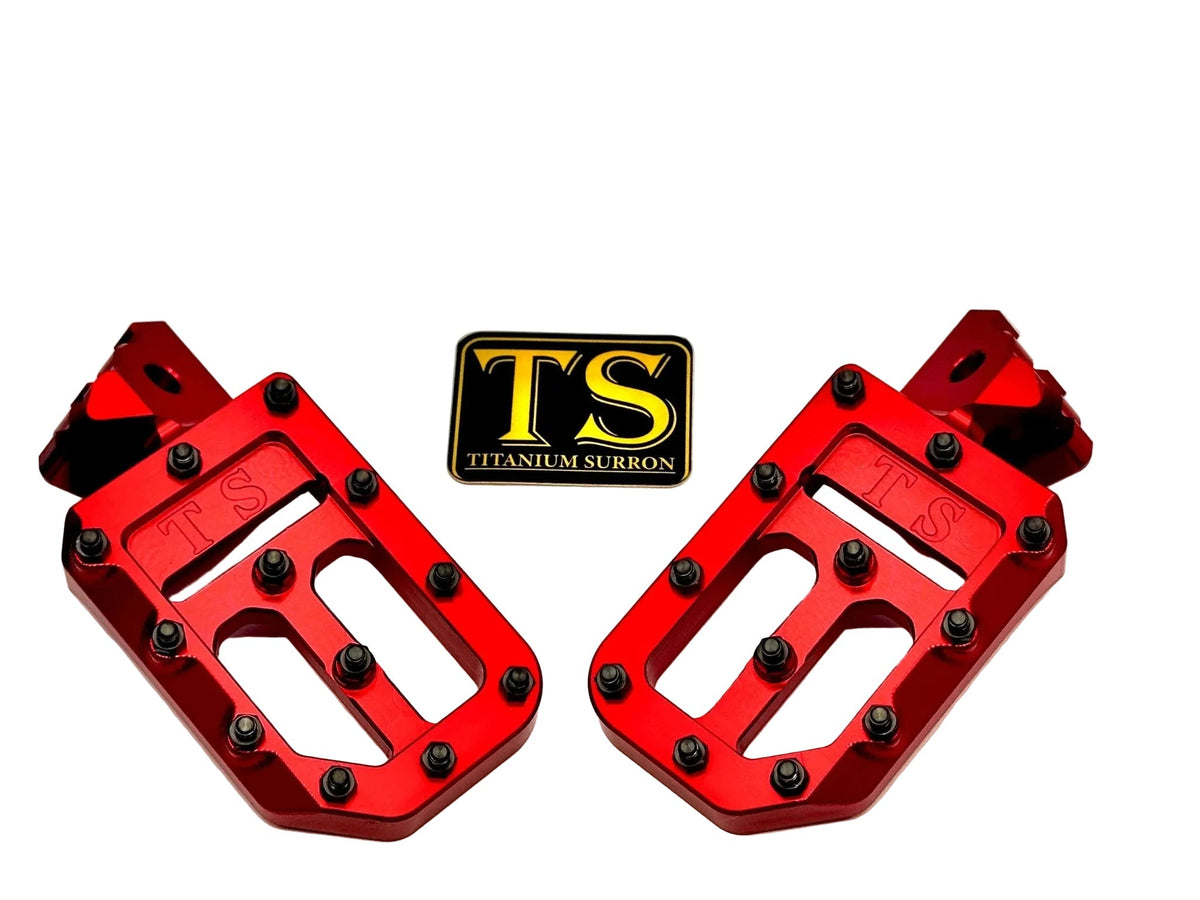 TS Custom Foot Pegs w/ Titanium Grips for Talaria and Altis Titanium Surron
