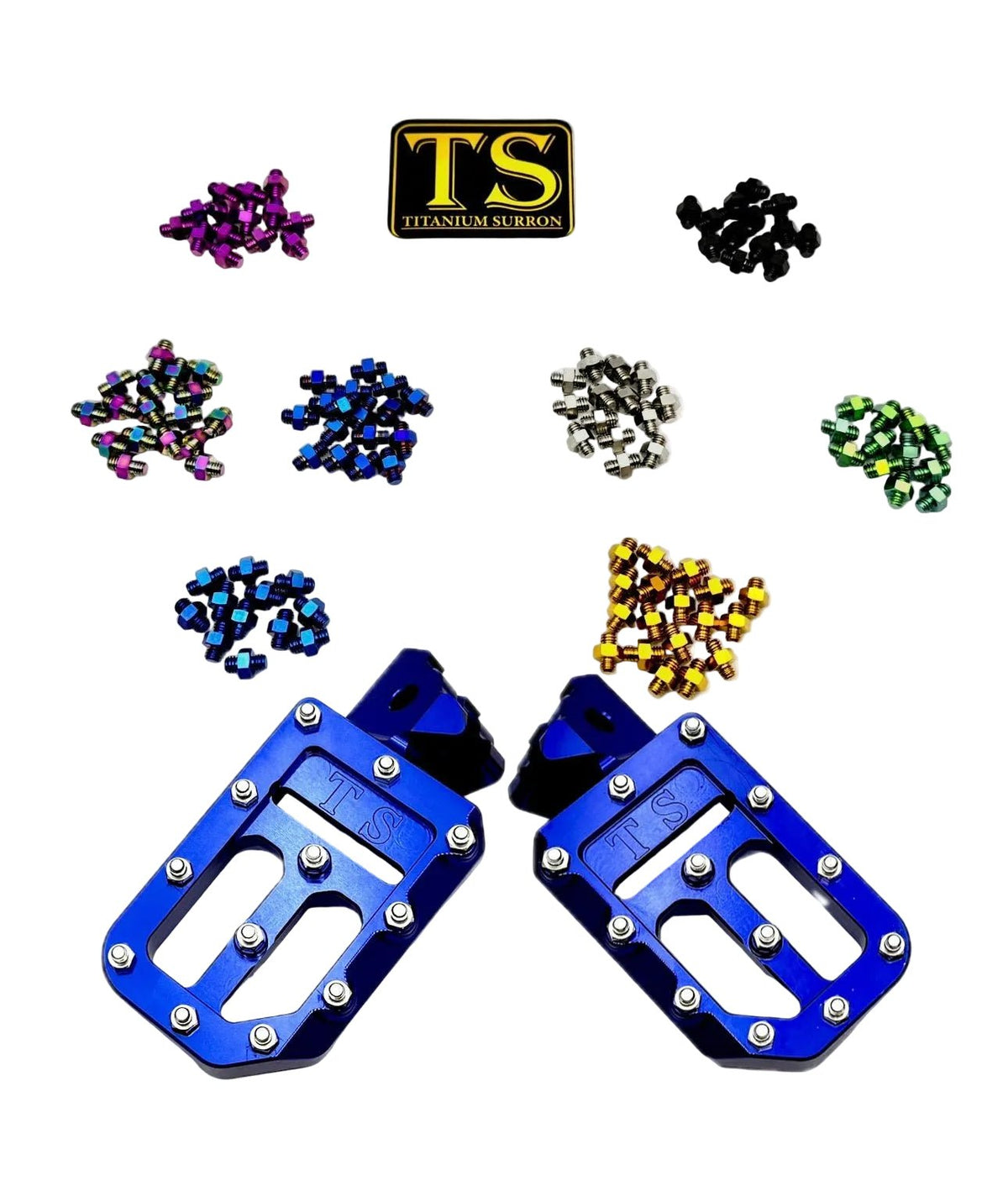 TS Custom Foot Pegs w/ Titanium Grips for Talaria and Altis Titanium Surron
