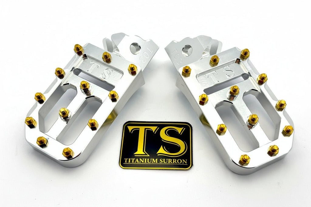 TS Custom Foot Pegs w/ Titanium Grips for Talaria and Altis Titanium Surron