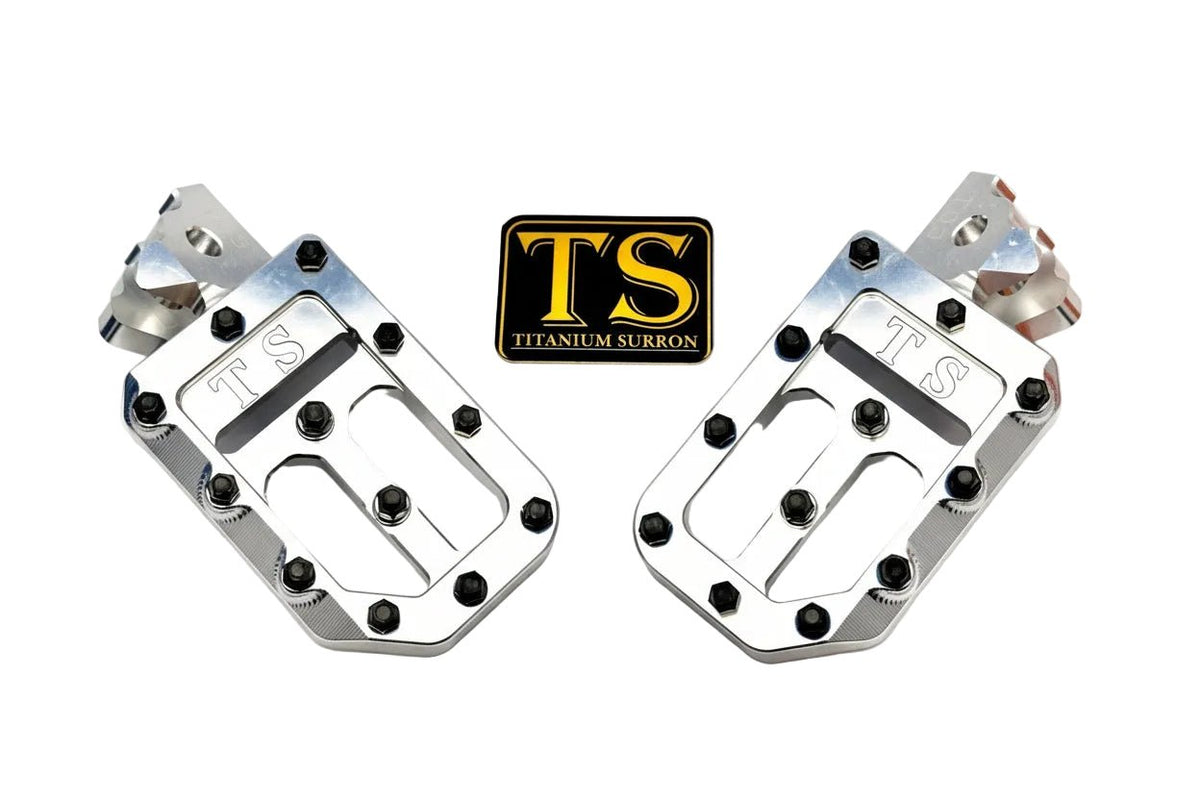 TS Custom Foot Pegs w/ Titanium Grips for Talaria and Altis Titanium Surron