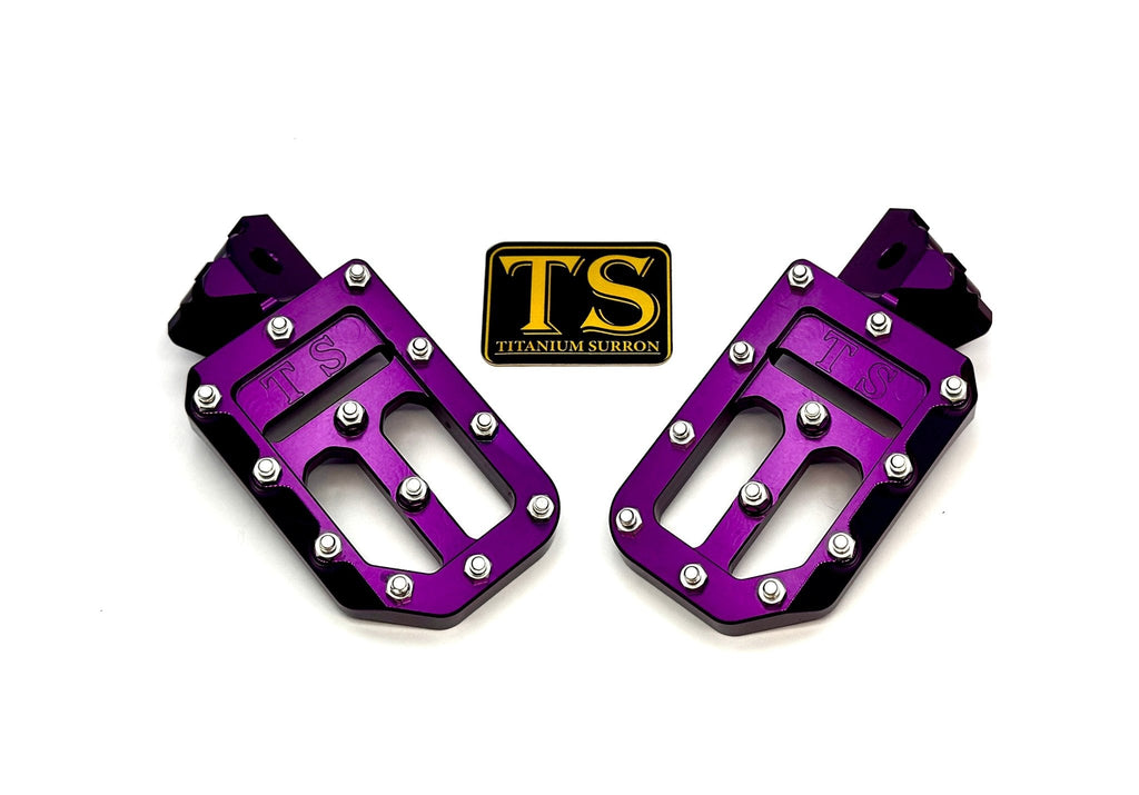 TS Custom Foot Pegs w/ Titanium Grips for Talaria and Altis Titanium Surron