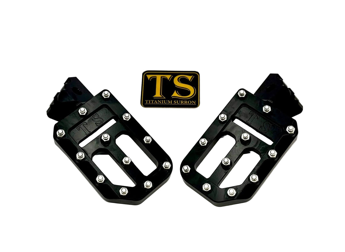 TS Custom Foot Pegs w/ Titanium Grips for Talaria and Altis Titanium Surron