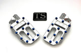 TS Custom Foot Pegs w/ Titanium Grips for Surron and Most Light E-moto Titanium Surron