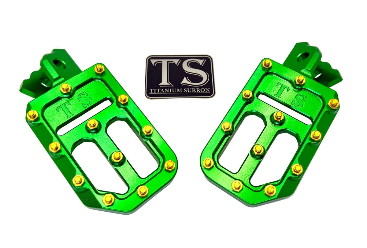 TS Custom Foot Pegs w/ Titanium Grips for Talaria and Altis Titanium Surron