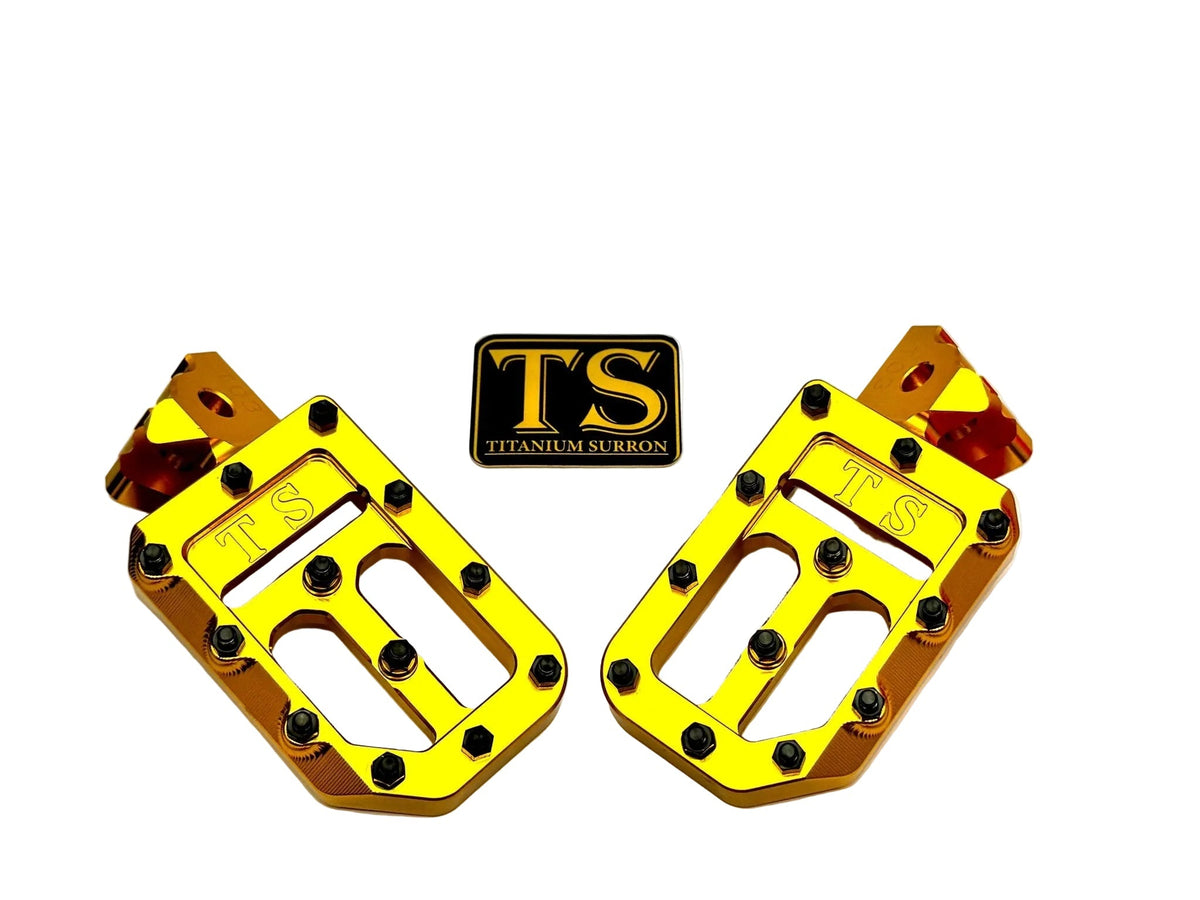 TS Custom Foot Pegs w/ Titanium Grips for Talaria and Altis Titanium Surron