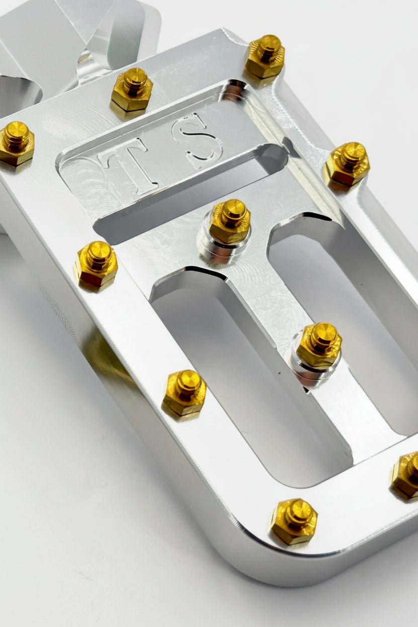 TS Custom Foot Pegs w/ Titanium Grips for Talaria and Altis Titanium Surron