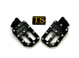 TS Custom Foot Pegs w/ Titanium Grips for Surron and Most Light E-moto Titanium Surron
