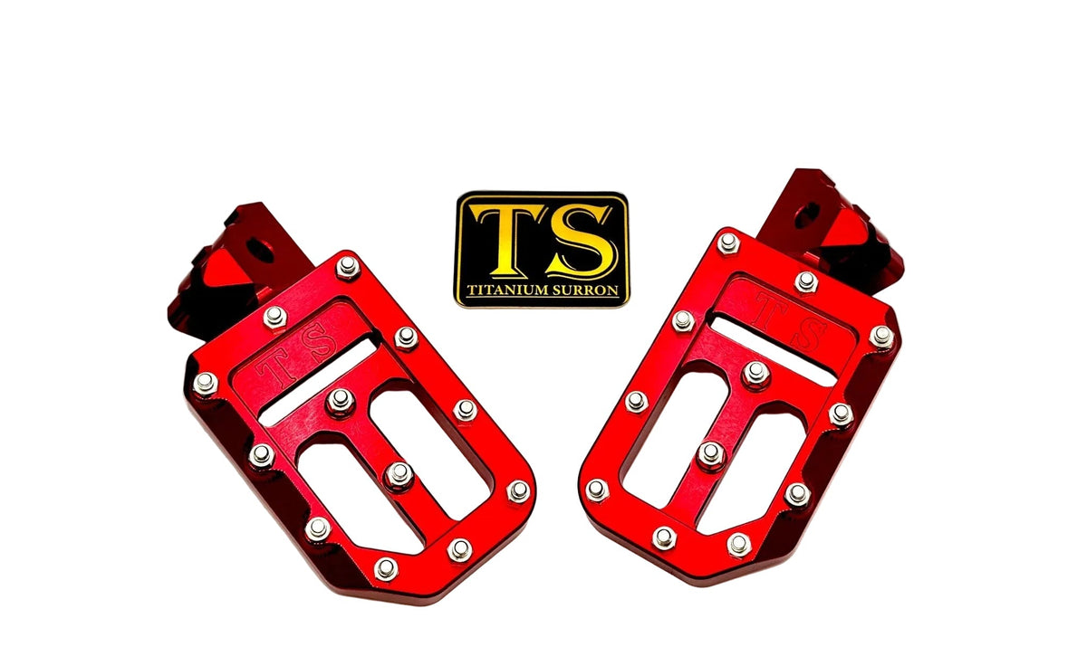 TS Custom Foot Pegs w/ Titanium Grips for Talaria and Altis Titanium Surron
