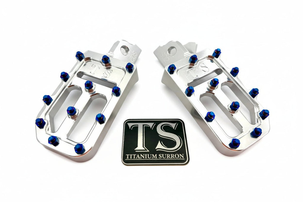 TS Custom Foot Pegs w/ Titanium Grips for Talaria and Altis Titanium Surron