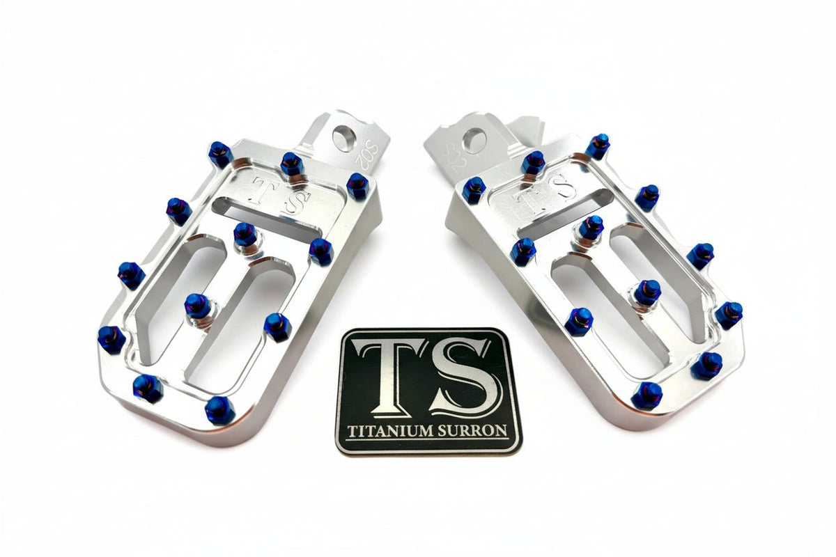 TS Custom Foot Pegs w/ Titanium Grips for Talaria and Altis Titanium Surron