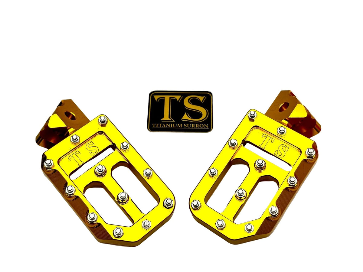 TS Custom Foot Pegs w/ Titanium Grips for Talaria and Altis Titanium Surron
