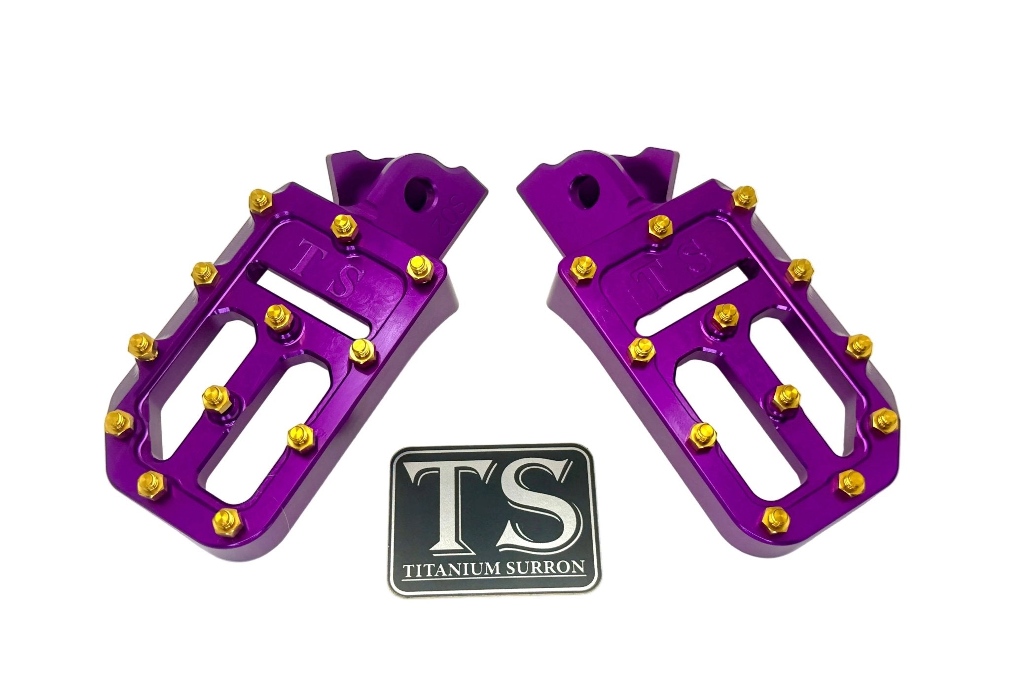 TS Custom Foot Pegs w/ Titanium Grips for Talaria and Altis Titanium Surron