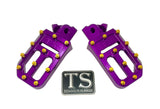 TS Custom Foot Pegs w/ Titanium Grips for Talaria and Altis Titanium Surron