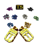 TS Custom Foot Pegs w/ Titanium Grips for Talaria and Altis Titanium Surron