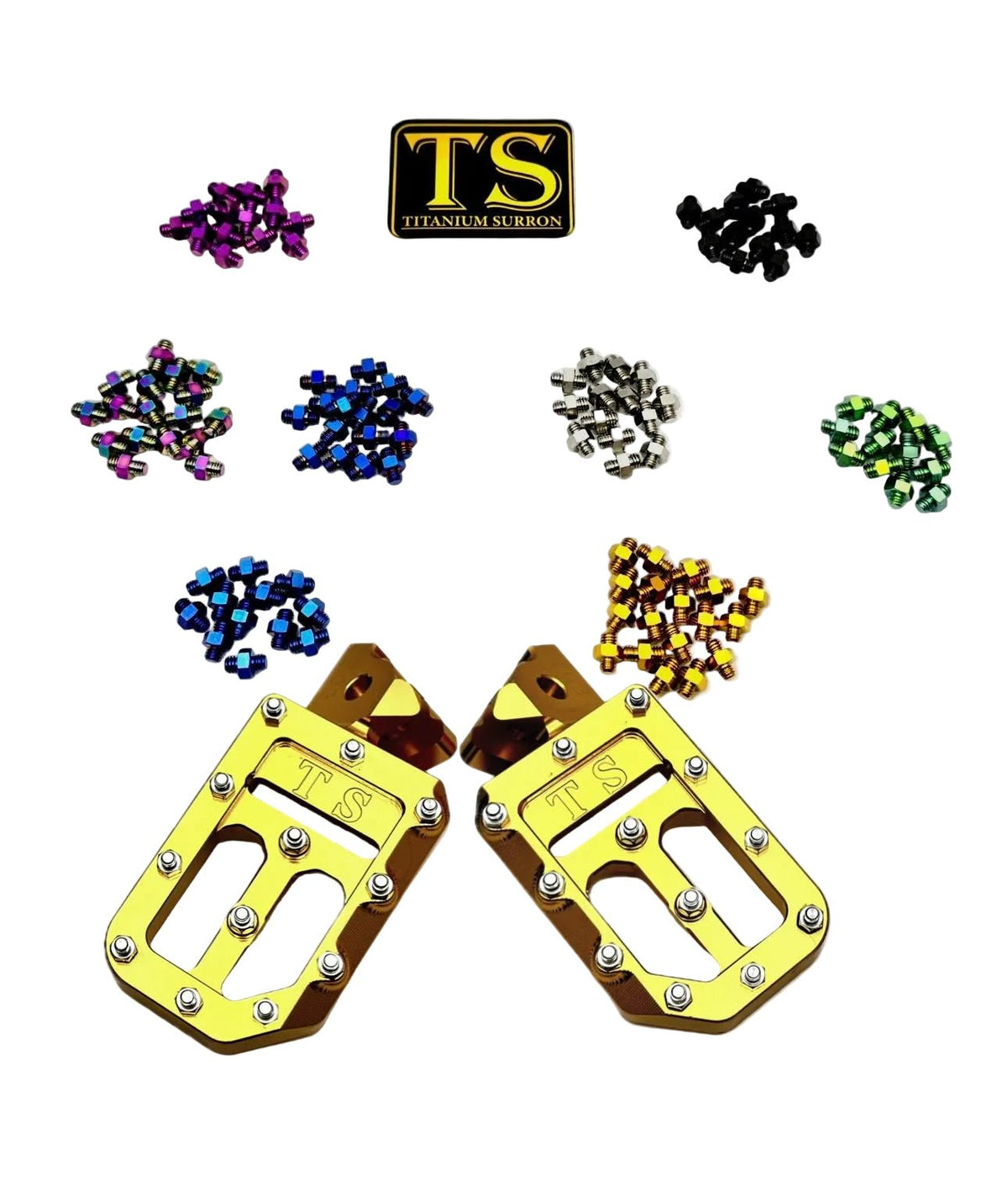 TS Custom Foot Pegs w/ Titanium Grips for Talaria and Altis Titanium Surron