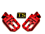 TS Custom Foot Pegs w/ Titanium Grips for Surron and Most Light E-moto Titanium Surron