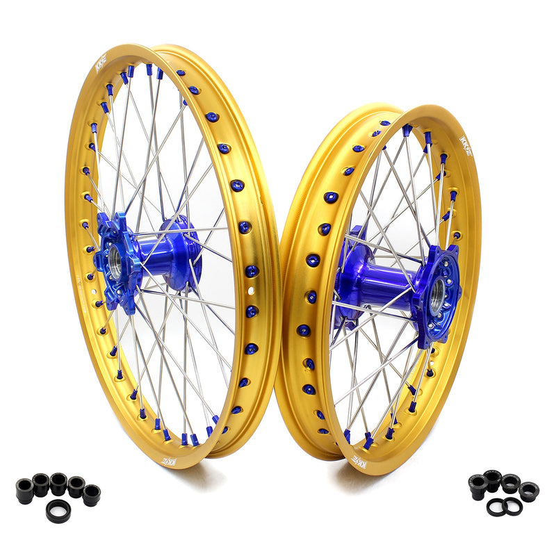 KKE 21"&18" Enduro Dirtbike Casting Wheels For YAMAHA YZ125 YZ250 YZ250F YZ450F KKE Racing